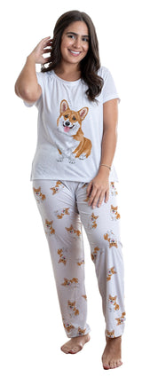 Corgi 2 piece Pj set with long pants