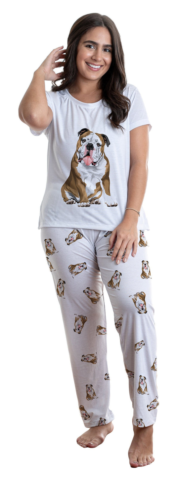 English bulldog 2 piece Pj set with long pants