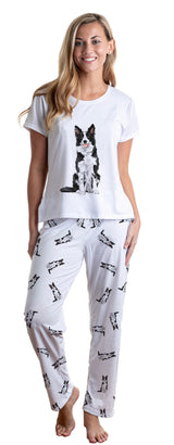 Border collie 2 piece Pj set with long pants