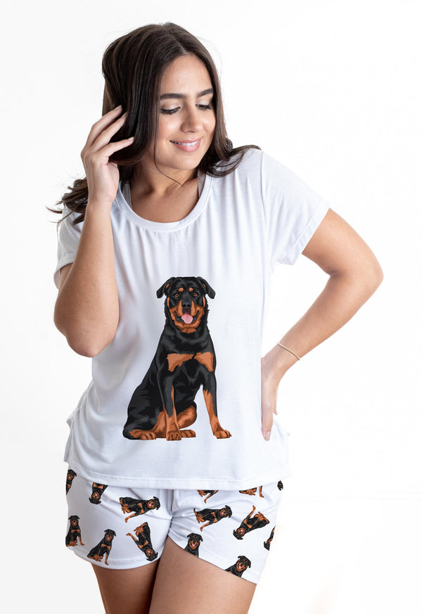 Rottweiler 2 piece Pj set with shorts