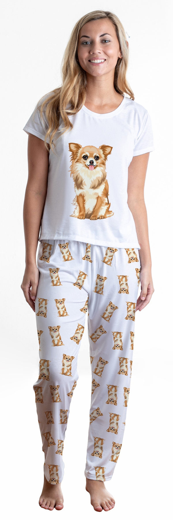 Hairy chihuahua 2 piece Pj set with long pants