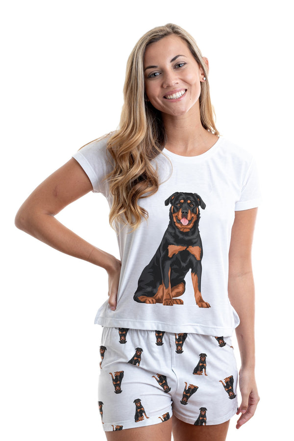 Rottweiler 2 piece Pj set with shorts