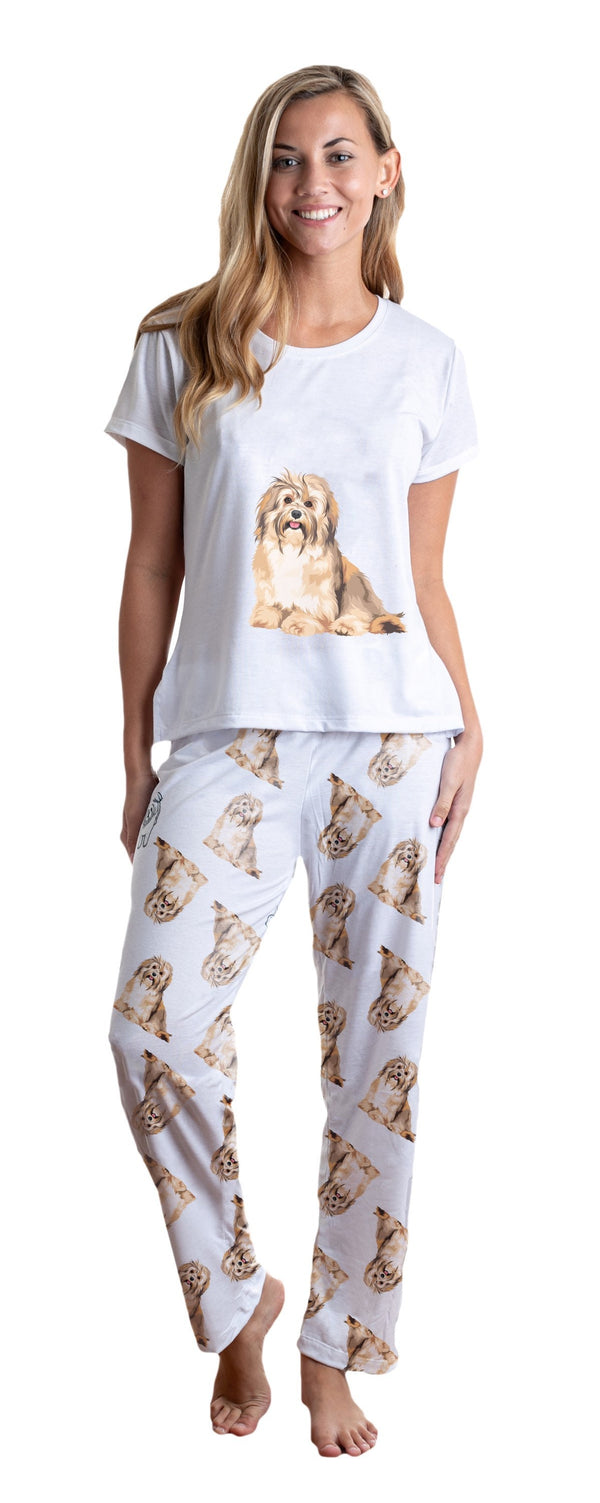 Havanese Bichon 2 piece Pj set with long pants