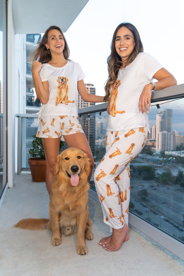 Golden retriever 2 piece Pj set with long pants