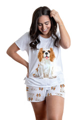 King charles 2 piece Pj set with shorts