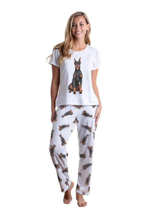 Doberman 2 piece Pj set with long pants